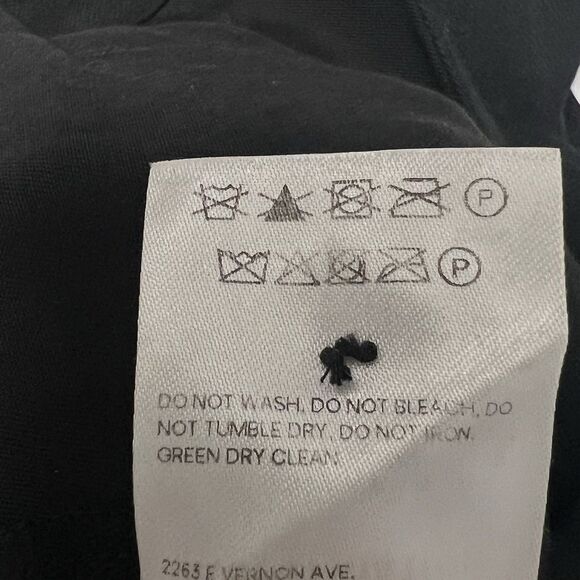 Reformation Dress Pants Black Wool Blend Straight Leg Work Office Minimalist 0 - Picture 10 of 10